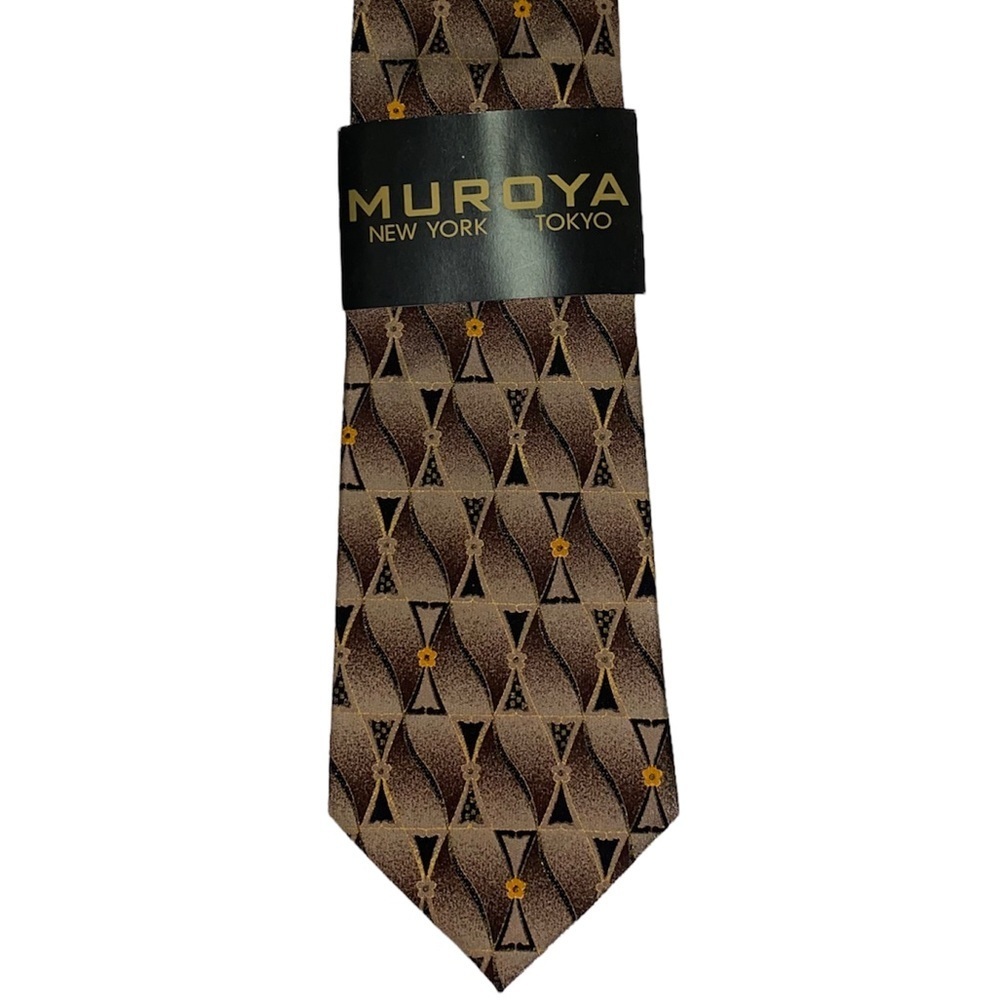 🆕 MUROYA New York Tokyo Mens Tie with Handkerchief